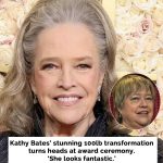 Kathy Bates stuns with new look at Golden Globes