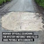 Driver Fills Pothole in Cornwall, Frustrating the Road Repair Company