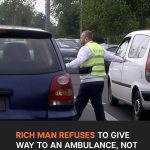 Rich Man in SUV Blocks Ambulance in Traffic Unaware His Son Is inside