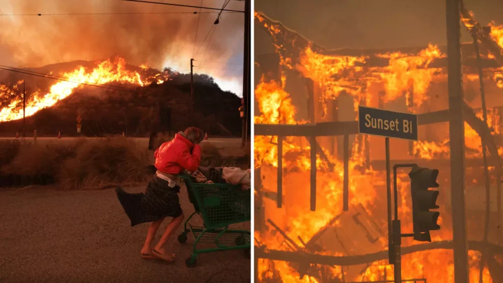 Man arrested on suspicion of arson following devastating LA fires