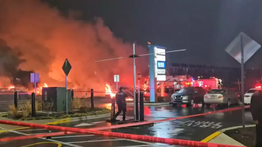 At least six people feared dead after air ambulance crashed into US neighbourhood in second air tragedy this week